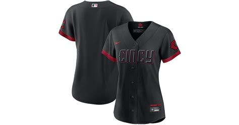 cincinnati reds nike 2023 city connect replica jersey - black|city connect reds jersey.